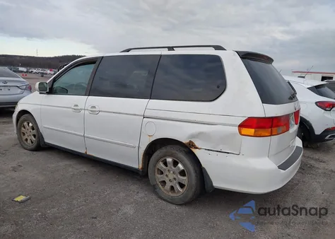 2002 Honda Odyssey Ex z USA, uszkodzony, nr VIN 2HKRL18622H510563